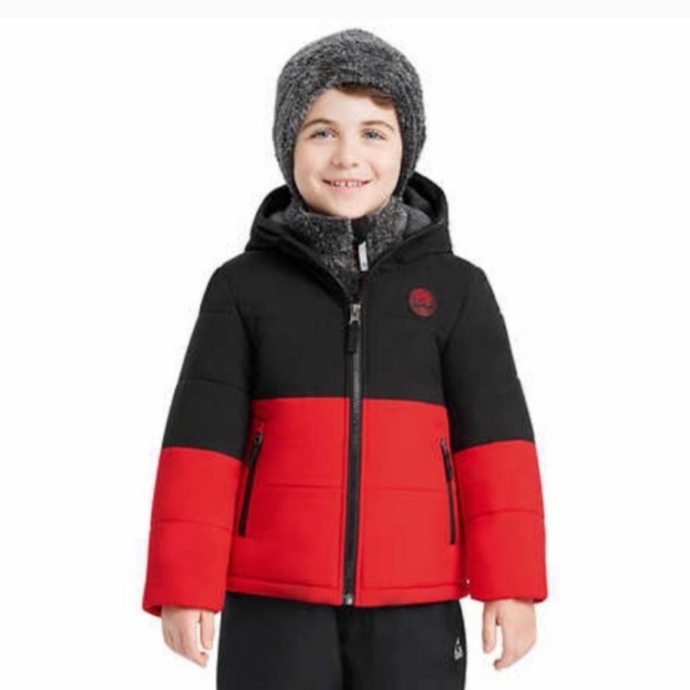 Gerry kids systems jacket. Hat, fleece jacket and winter coat nwt red black grey - Picture 2 of 4
